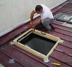 Installation velux